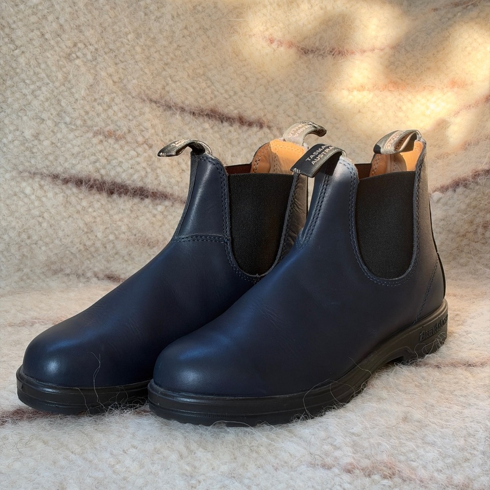Blundstone Chelsea Boots 500 - Navy Blue Leather